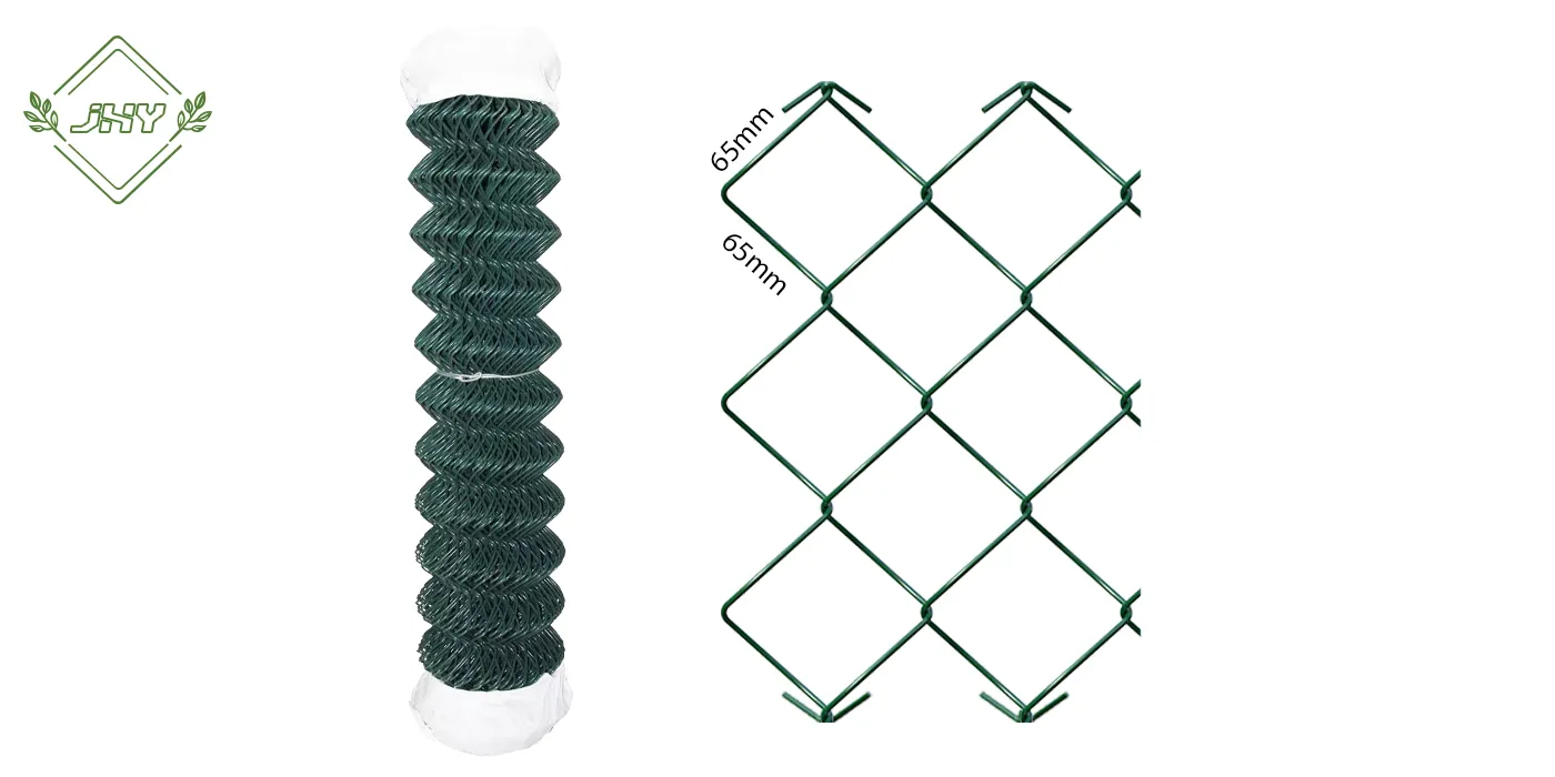 PVC COATED CHAIN LINK FENCE MESH SIZE 65×65MM WIDTH 150CM