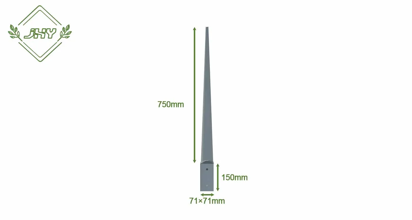 FENCE POST SPIKES 71×71×750MM
