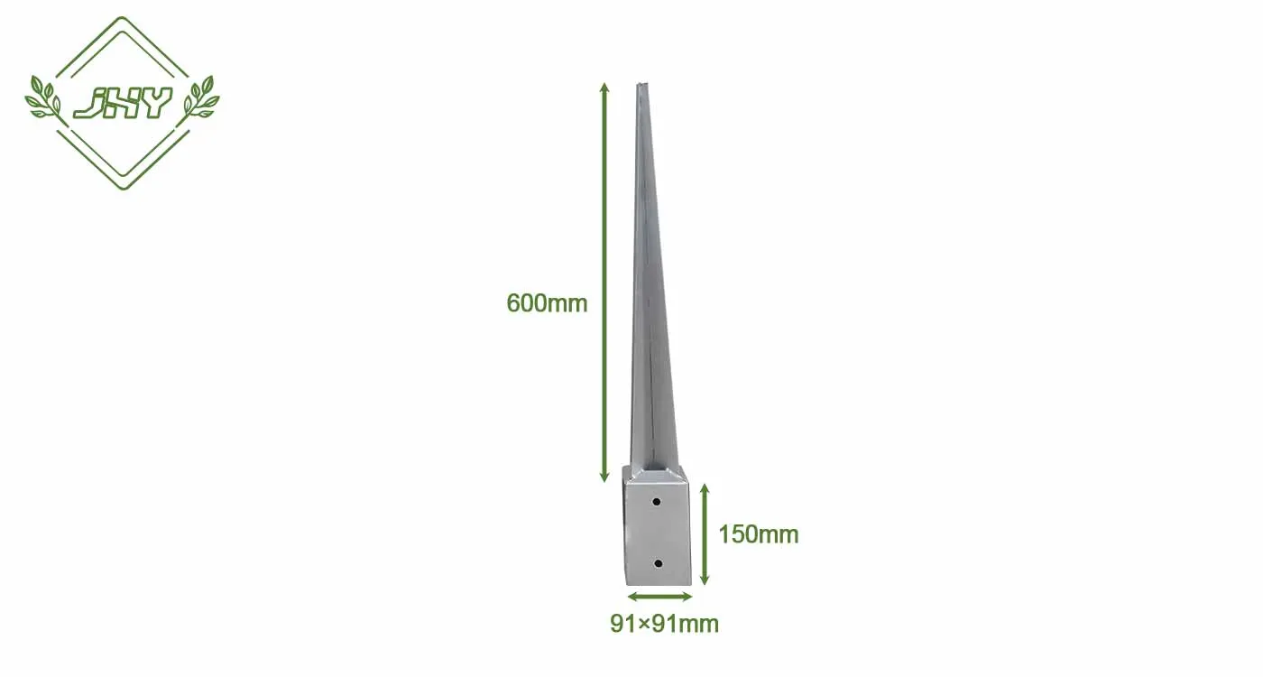 FENCE POST SPIKES 91×91×600MM