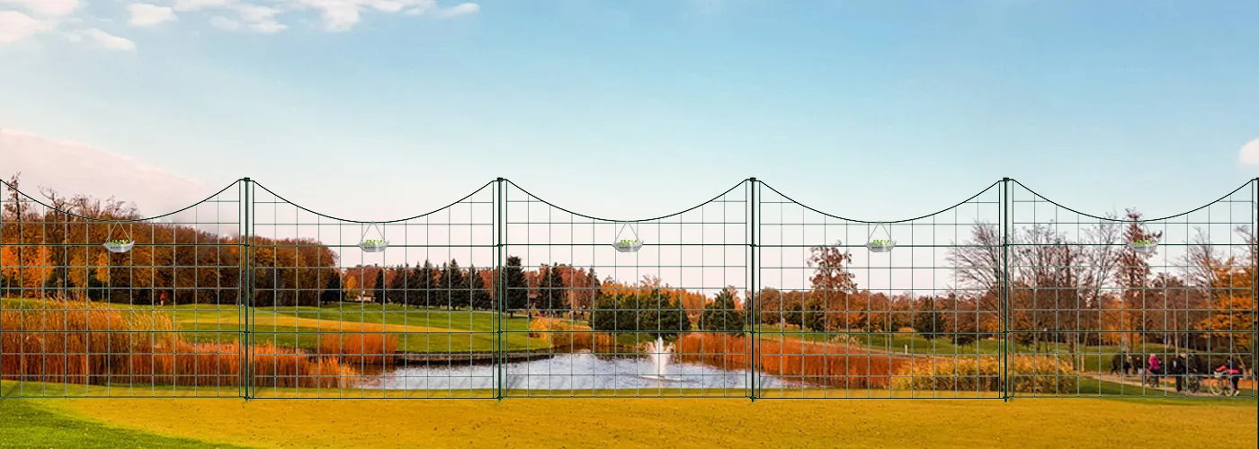 CONCAVE TYPE WIRE POND FENCE