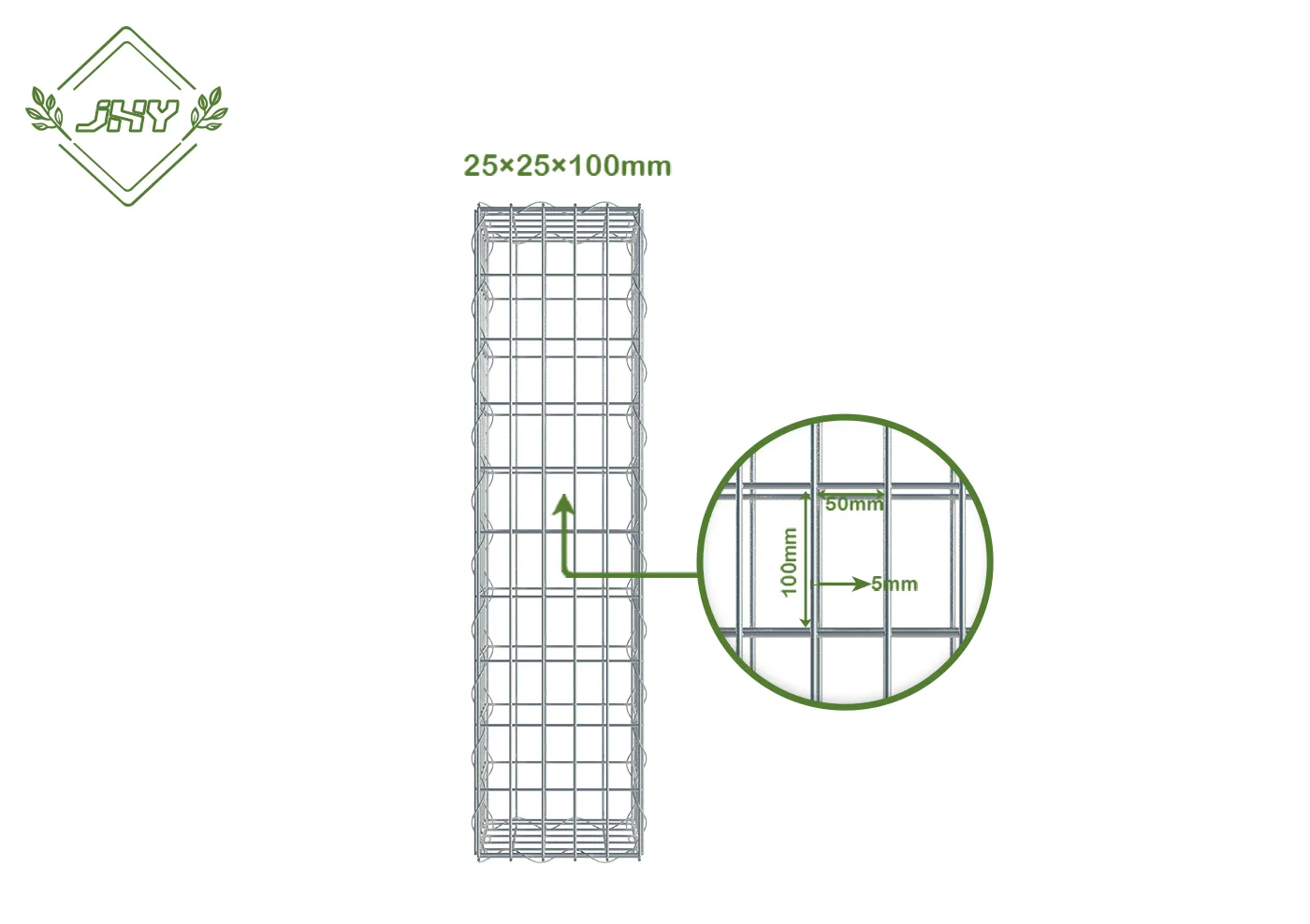 GABION BOX 25×25×100CM