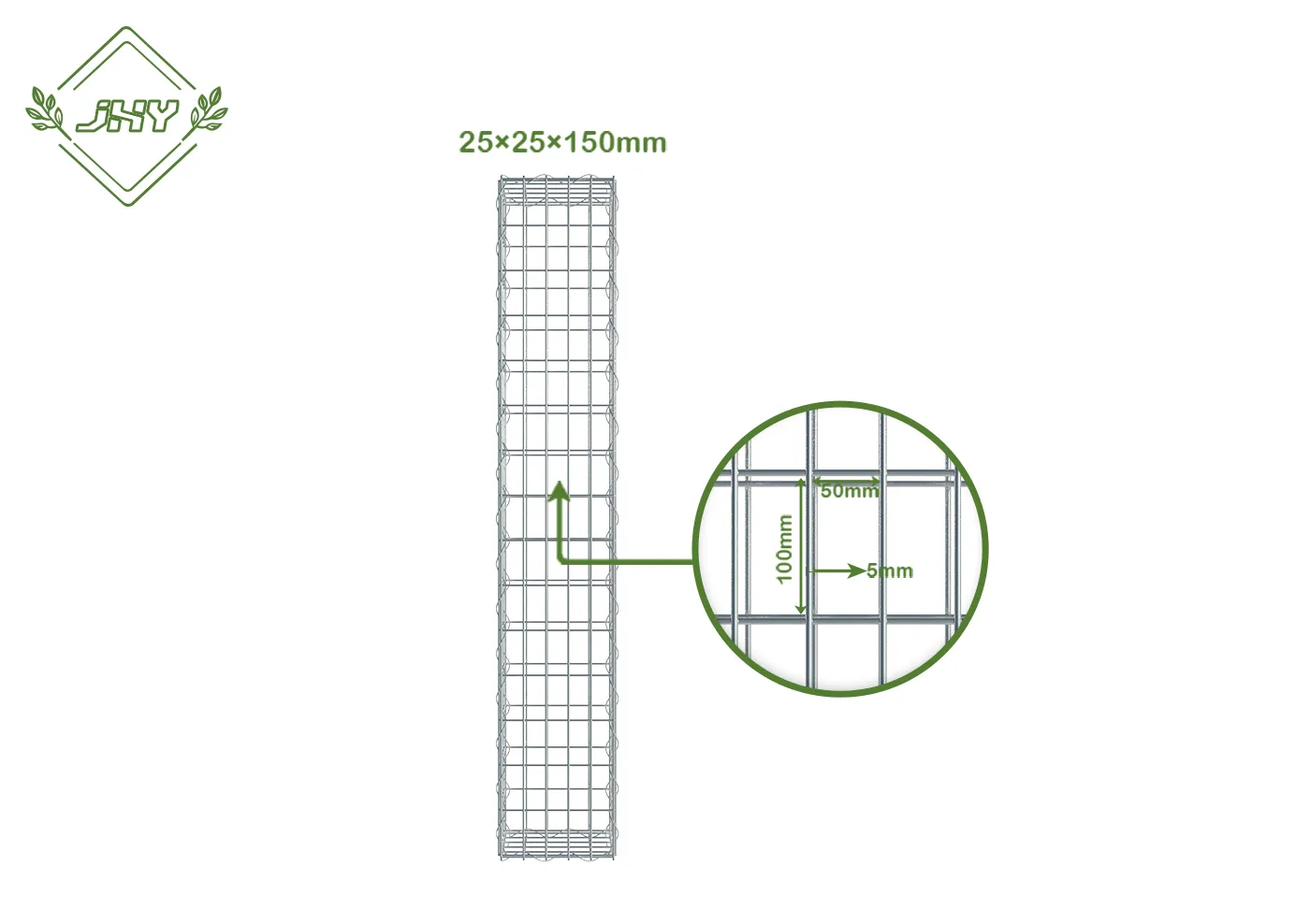 GABION BOX 25×25×150CM