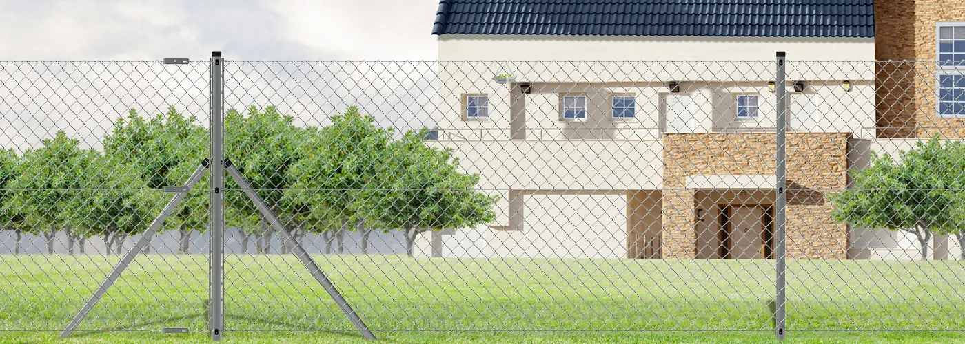 GALVANIZED CHAIN LINK FENCE MESH SIZE 50×50MM WIDTH 200CM