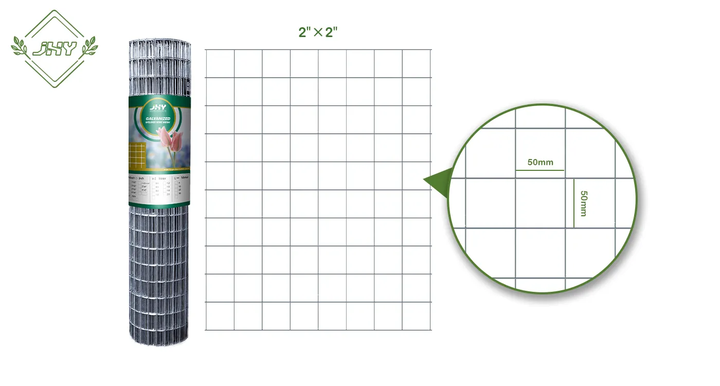 GALVANIZED WELDED WIRE MESH 50×50MM GALVANIZED WELDED WIRE MESH 50×50MM