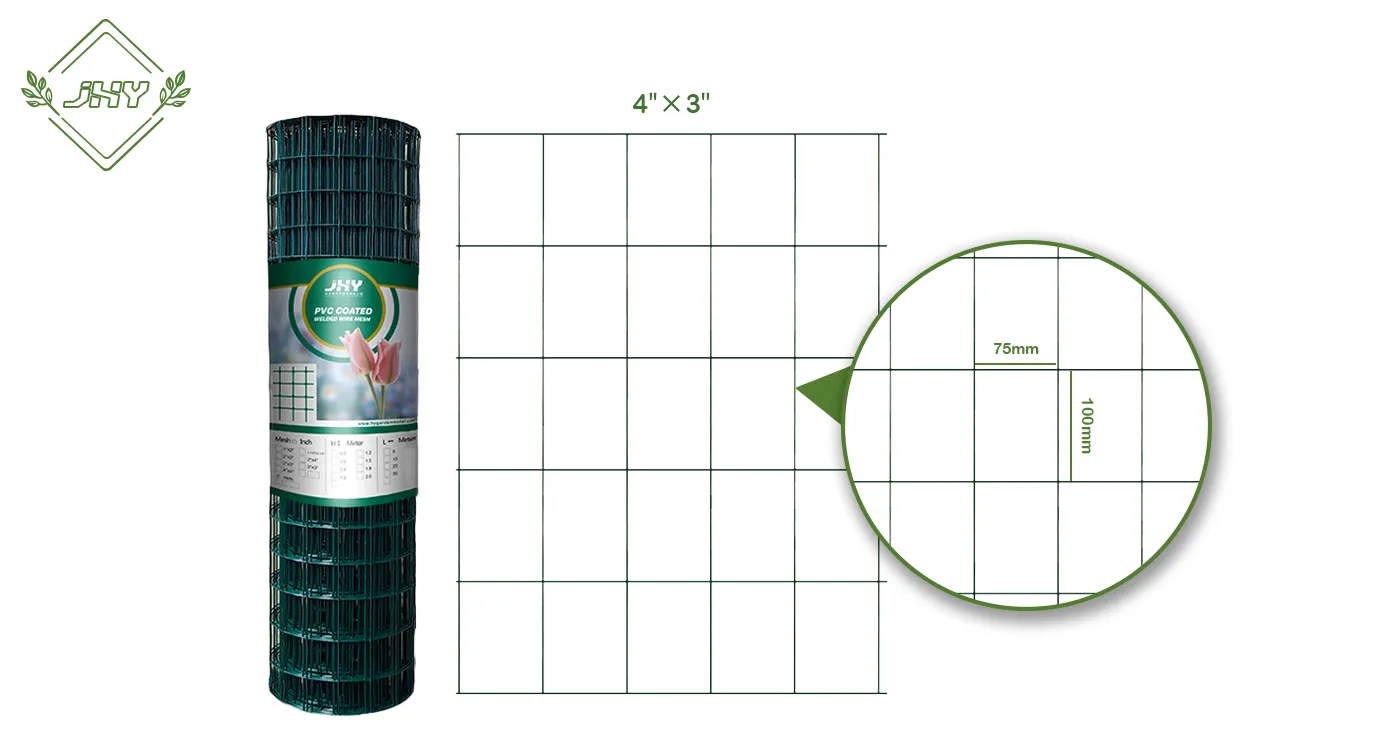 PVC COATED WELDED WIRE MESH 100×75MM