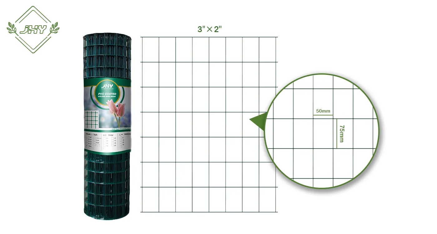 PVC COATED WELDED WIRE MESH 75×50MM