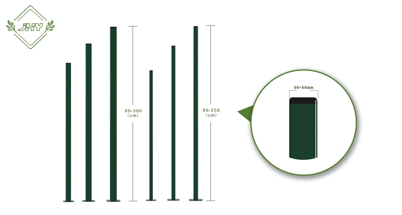 SQUARE METAL FENCE POST GALVANIZED & POWDER COATING LINE POST