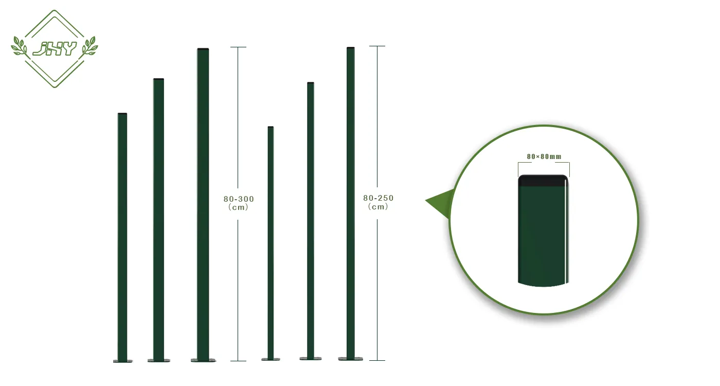 SQUARE METAL FENCE POST GALVANIZED & POWDER COATING LINE POST