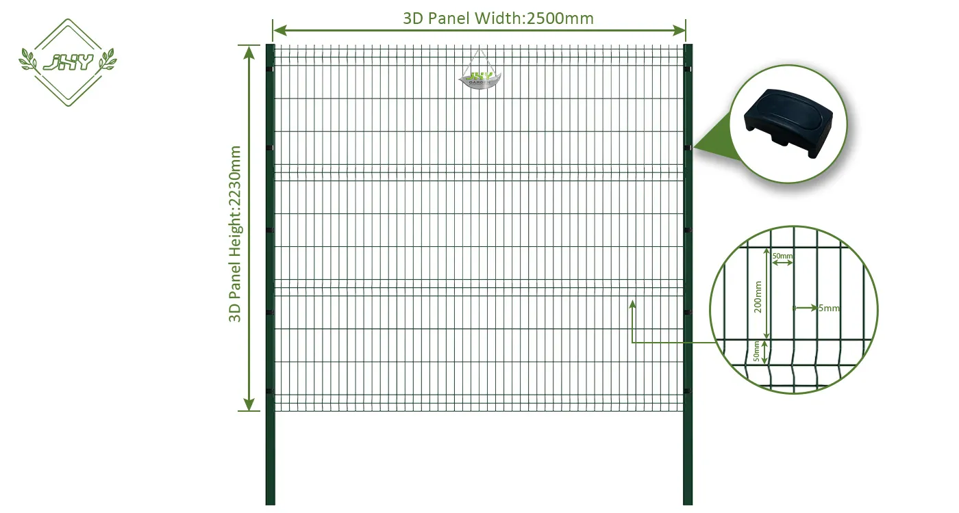 WELDED WIRE EURO FENCE PANEL WIDTH 250CM & HEIGHT 223CM