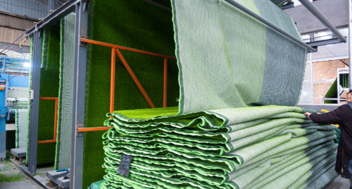 artificial turf installation over soil for enhanced landscaping