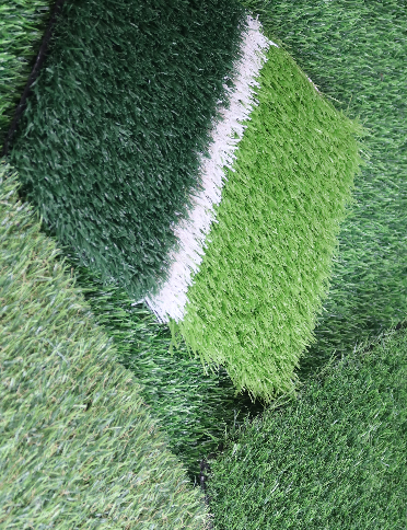 artificial turf on a slope