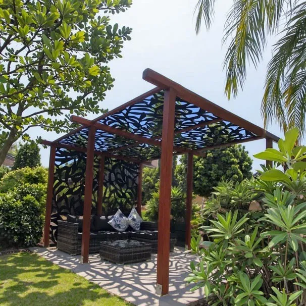 Laser Cut Metal Fence Privacy Panels Screen Decorative Fence Laser Cut Wall Panel