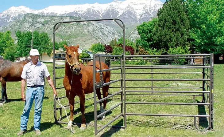 High-Quality Animal Corral Horse Fence Movable Racetrack Fence for Sheep Farm Zoo