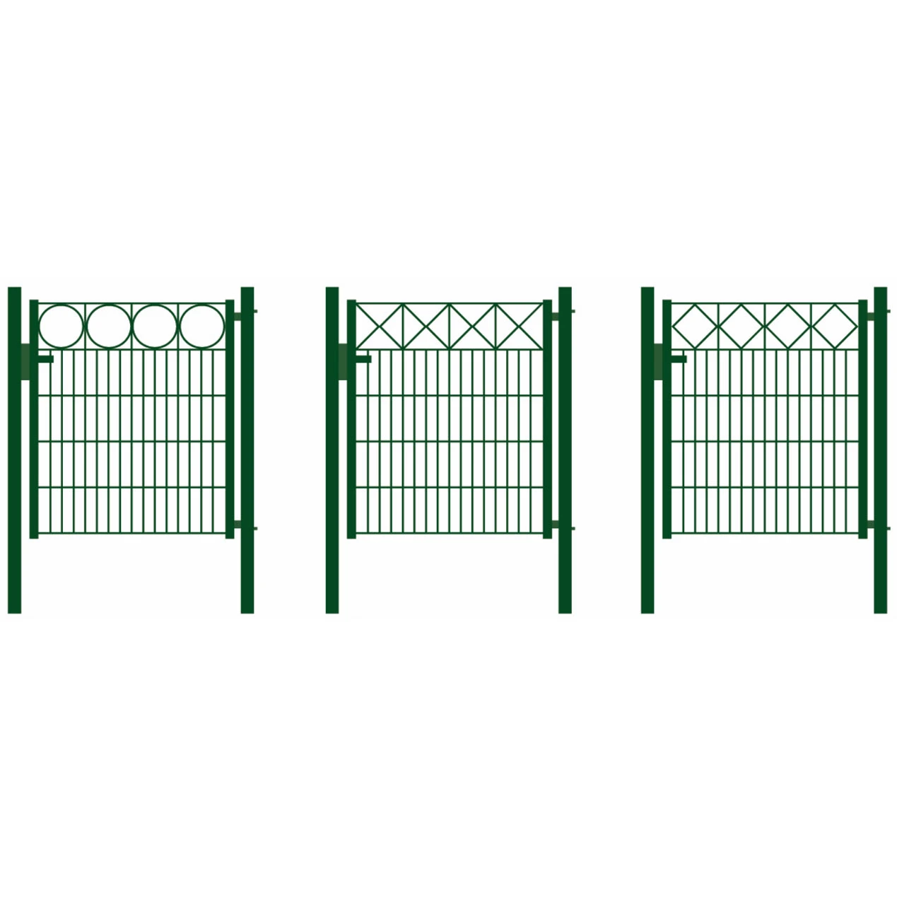 Link Wire Mesh Fence Single Wing Gate Square Pipe(Deco Panel) Powder Coating Welded Wire Mesh Panel Garden Gate