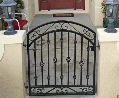 Black Iron Garden Gate Artistry and Craftsmanship Black Iron Garden Gate Artistry and Craftsmanship