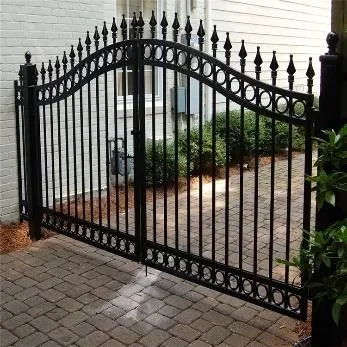Durable Ornate Garden Gates: Steel Single/Double Wrought Iron