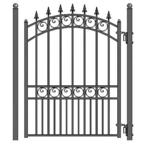 Large Single Gate Wind Load Resistance