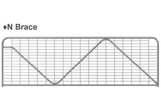 High Quality Galvanized Farm Gates with Smooth Edges for Safe Handling and Animal Protection
