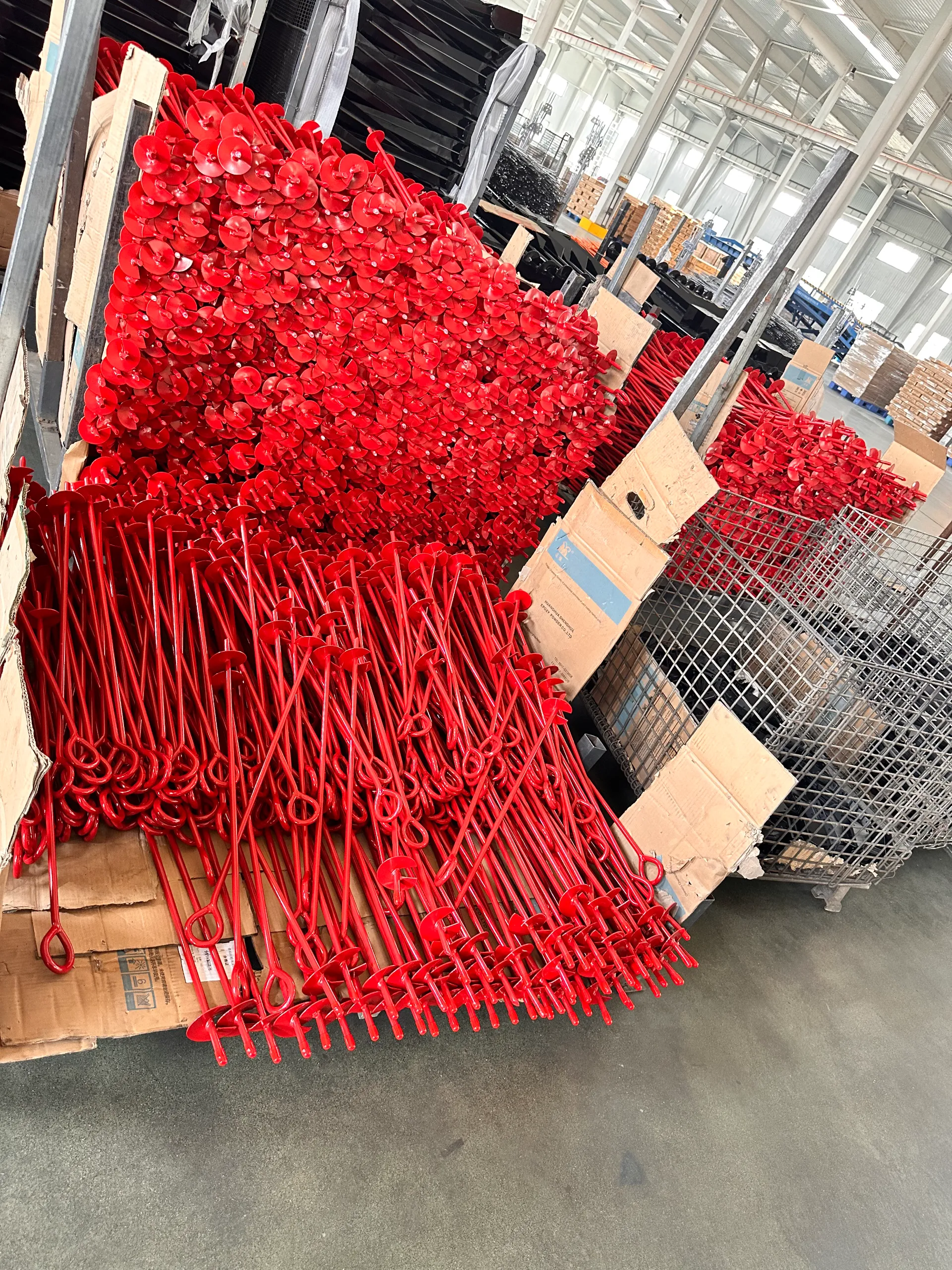 Earth Rod Anchor Ground Mechanical Driven Tipping Plate Anchor Auger Solid Shaft Dog-tie Out Stake Helix Spiral Screw Socket