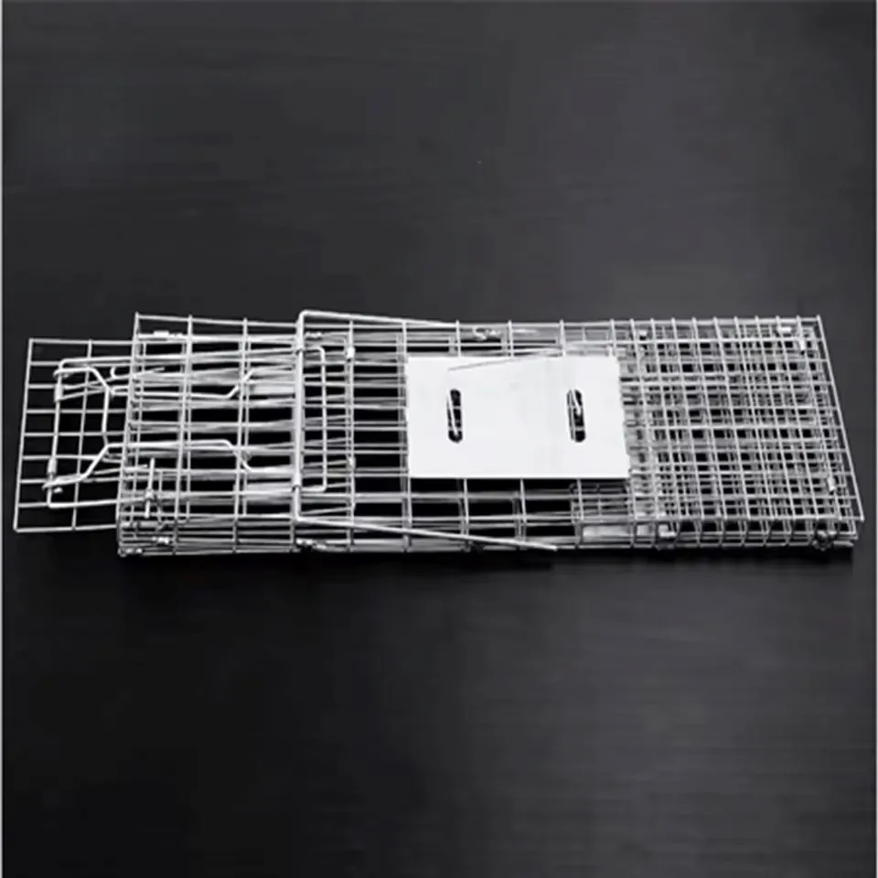 Folded Humane Large Live Animal Cage Traps Possum Trap
