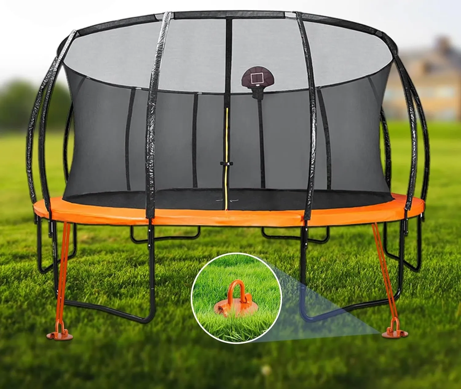 Spiral Anchor With Folding Ring