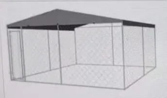 Galvanized Powder Coated Welded Wire Mesh Metal Chain Link Fence Outdoor Large Dog Kennel Fence