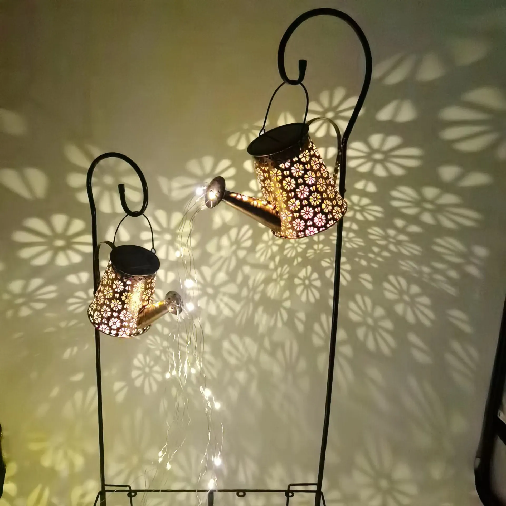 Iron Shepherd Hook Rust Resistant Outdoor Garden Decorative Metal Shepherds Hook