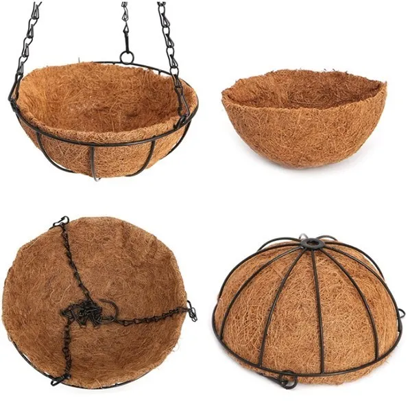 Hanging Basket With Planter Large Planters For Water Plants Small Pot Wicker Indoor Leaves Baskets Fiber