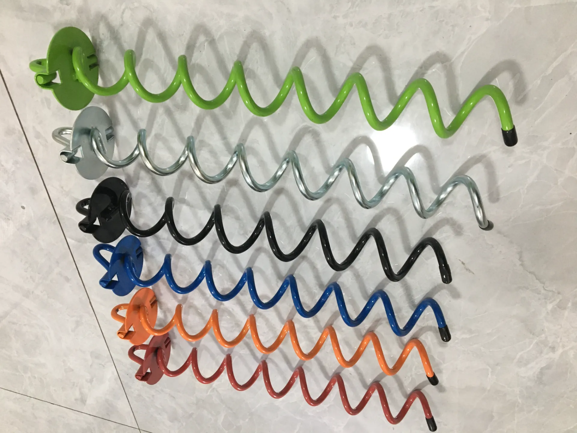 Spiral Anchor With Folding Ring