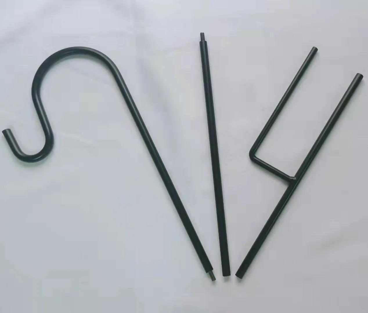 Iron Shepherd Hook Rust Resistant Outdoor Garden Decorative Metal Shepherds Hook