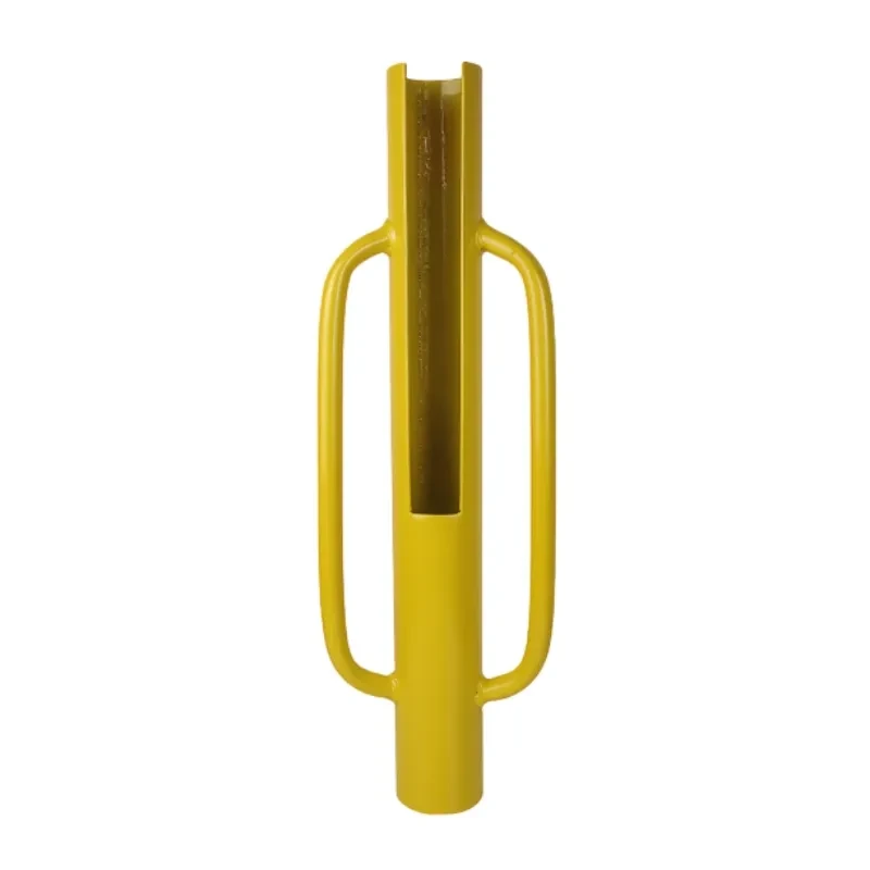 Color-Coated Steel Fence Post Tamping Tool with Handles