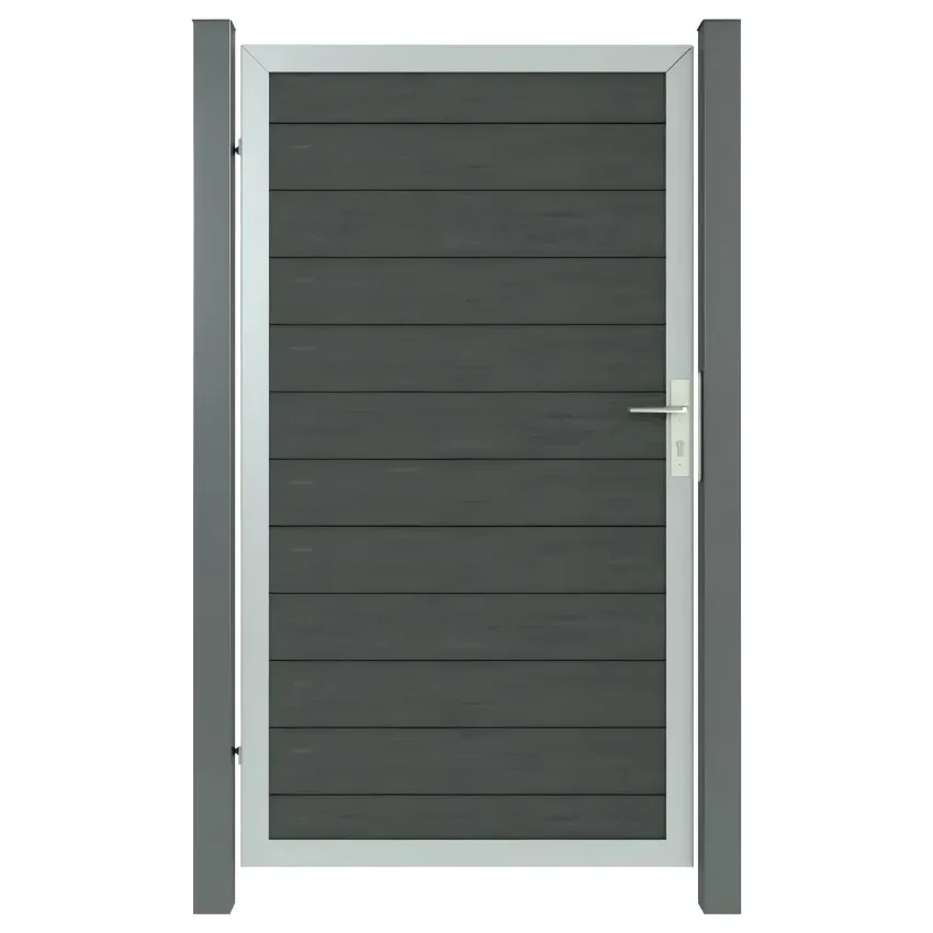 Hot Sale Outdoor WPC Fence Gate Garden Villa Privacy Door Gate Security Door For Garden