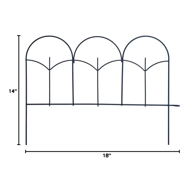 Hot Selling Cheap Metal Garden Arch & Fence Border for Gardens