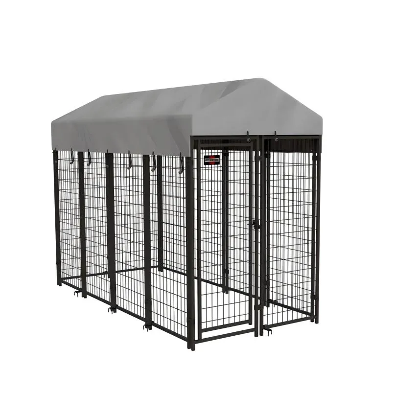 Square Pipe Post Separate Door Panels Metal Mesh Gate With For Home Entrance