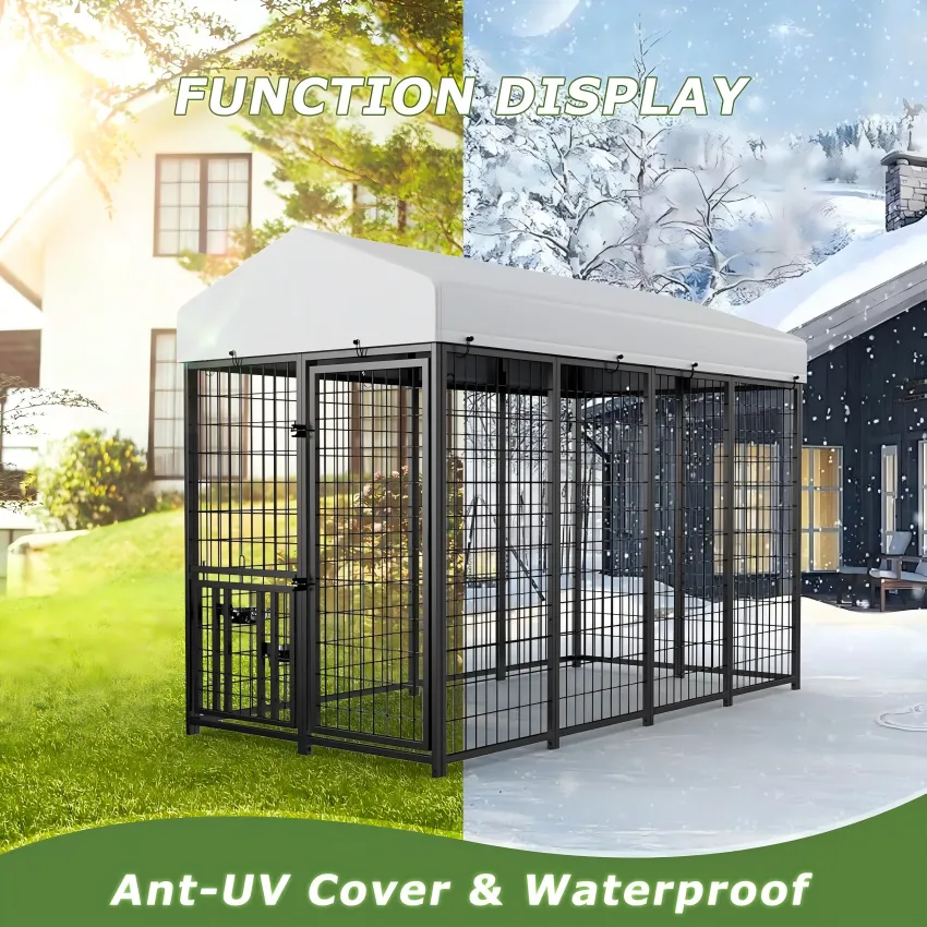 Square Pipe Post Separate Door Panels Metal Mesh Gate With For Home Entrance