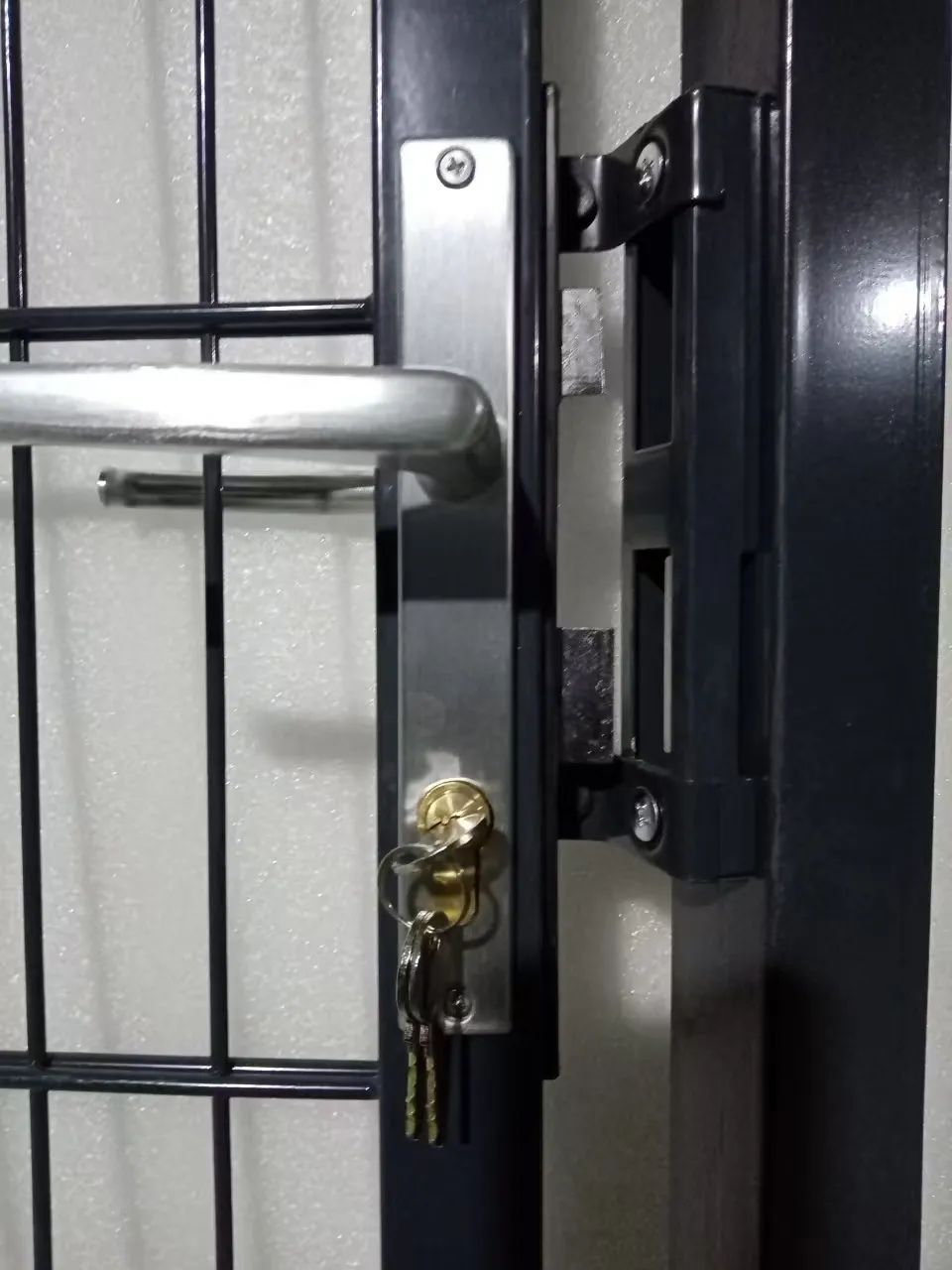 PVC Powder Coated Square Pipe Double Wire Double Swing Entrance Gate-Hebei Peiling Tech.|Corrosion Resistant, UV Protected