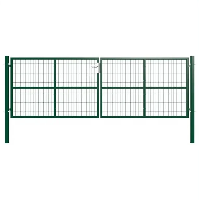 Four Parts Square Pipe Double Wire Double Swing Entrance Gate