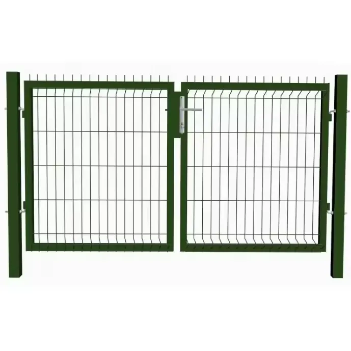 PVC Powder Coated Double Swing Gate - Hebei Peiling Tech|Corrosion Resistance&amp;UV Protection