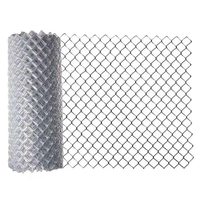 Galvanized Wire And Plastic Coated Wire Hook Mesh Chain Link Fence