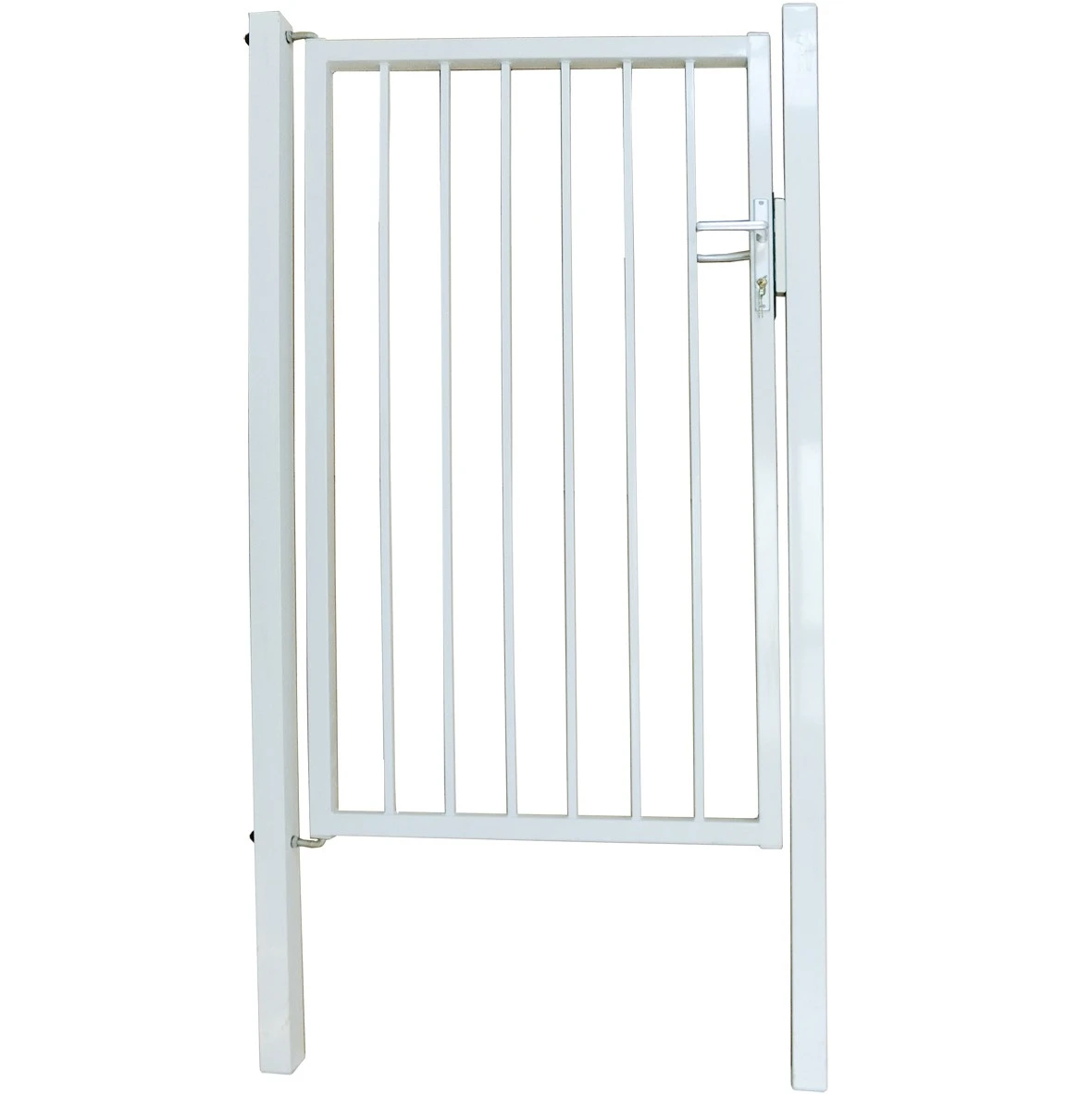 Metal Barb Top Type Bar Distance 110mm Gate With Lock For Home