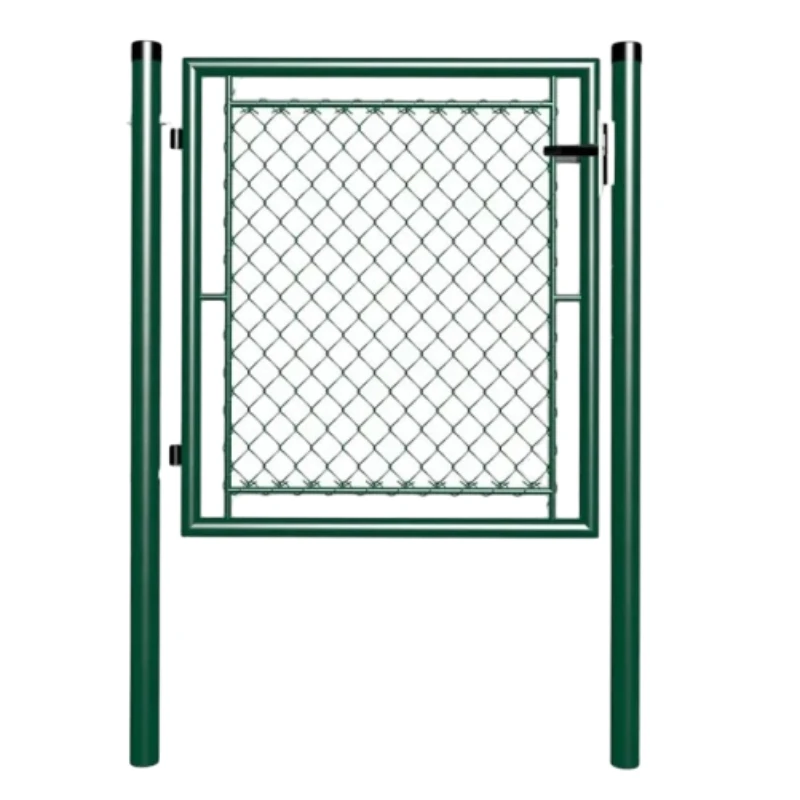 Chain Link Fence Panel Single Swing Garden Gate For Sale