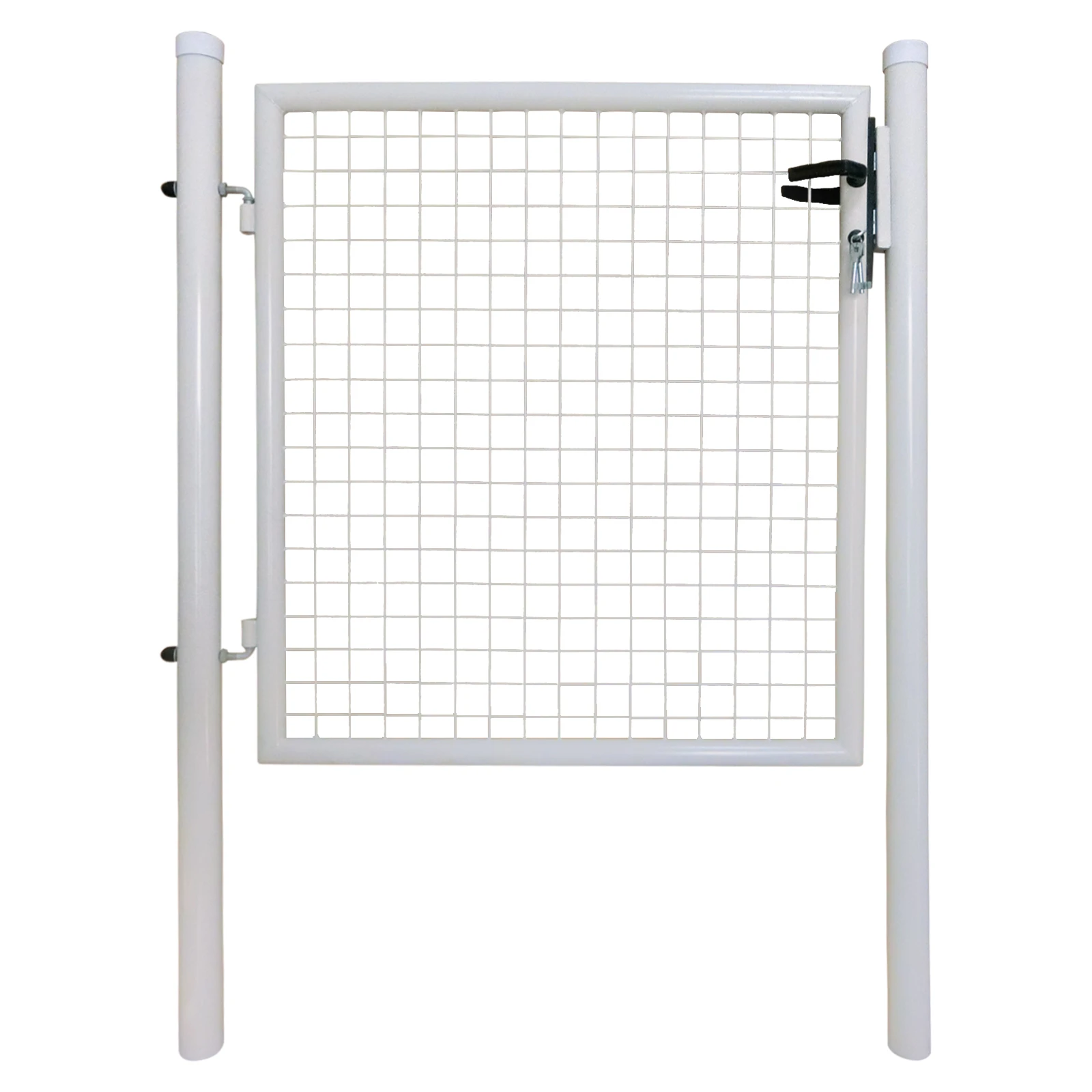 Powder Coated Round Pipe Single Wing Garden Gate For European Market