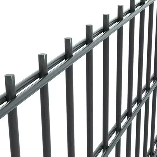 Sustainable Galvanized PVC Powder Coated 2D Welded Wire Panel Fence For Building Construction