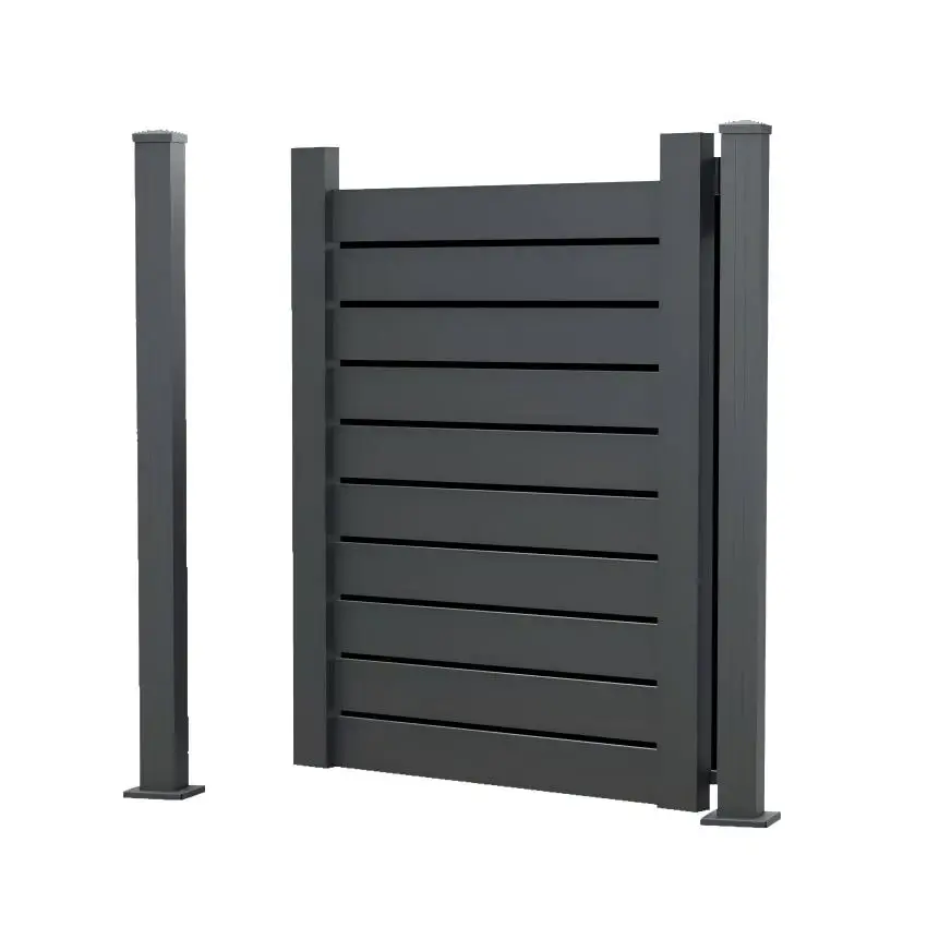 grey composite fence panels