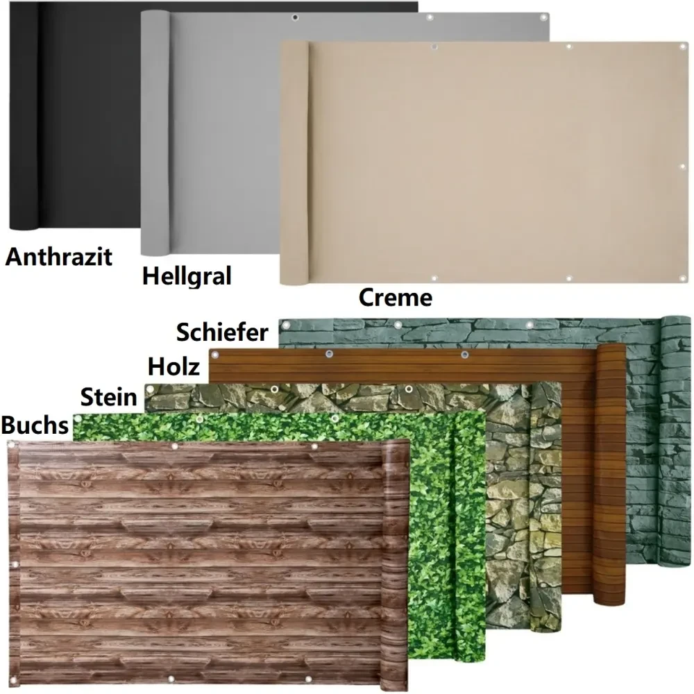 Fence Or Balcony Privacy Screen Decorative For Apartments Privacy Uv Protection For Outdoor Patio Porch Deck Pet Barriers