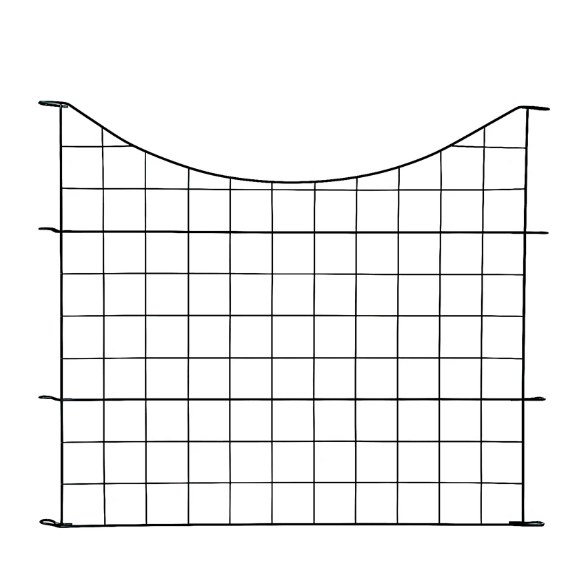 Portable Versatile Pvc Coated Pond Fence Lower Arch For Garden Pond Fence