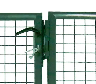Round Pipe Splice Plate Double Wing Entrance Mesh Metal Door