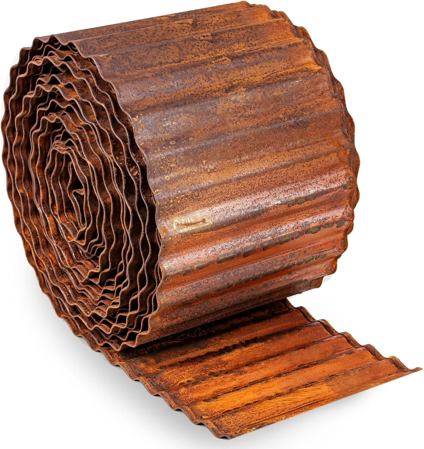 Landscape Edging Border Corrugated Galvanized Steel / Corten Steel Fence Garden Edging for Borders Flower Bed Lawn