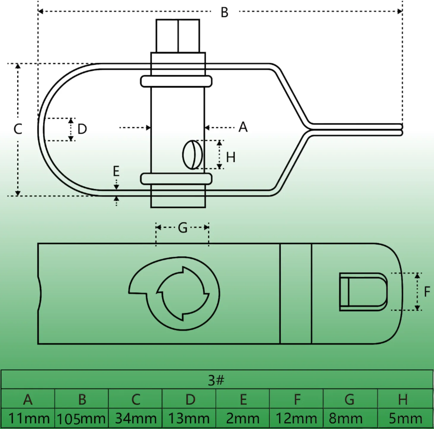 Galvanized steel wire rope fence wire tensioner
