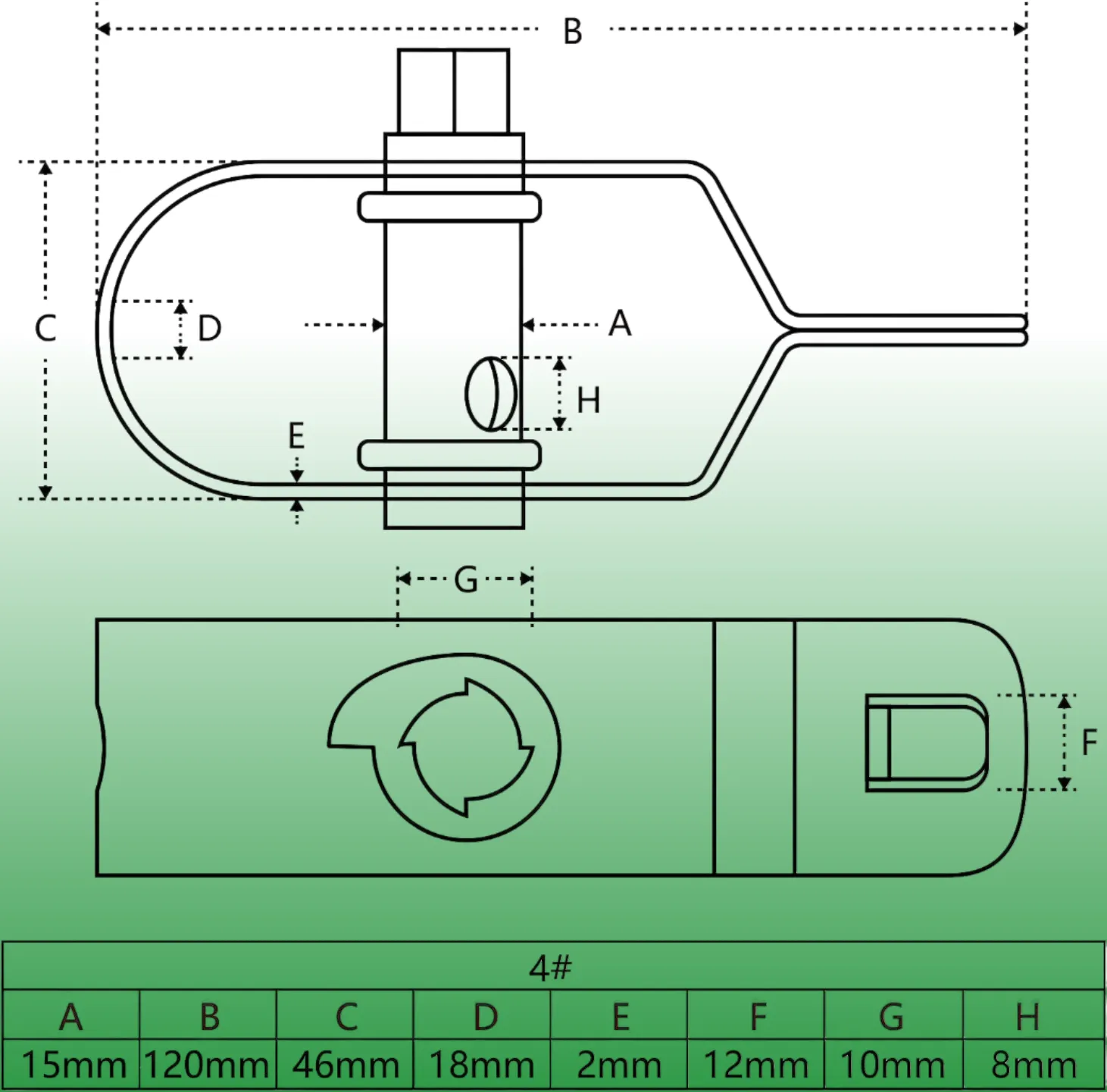 Galvanized steel wire rope fence wire tensioner